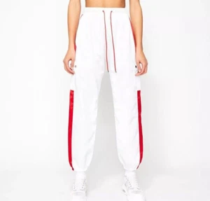 Poster Girl Damen große Boxer Style weiß und rot Kordelzug Turnhose gefüttert - Bild 1 von 9