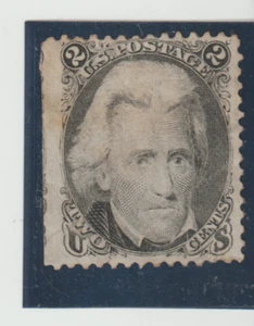 US Scott #73 MNG F-VF 1861 2c Blackjack, schön zentriert - Bild 1 von 2