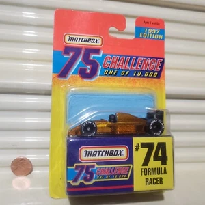 Matchbox 1997 Gold Challenge 75 #74 Formula Racer Nu in C9 *Nu como nuevo paquete de burbujas - Imagen 1 de 7