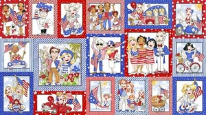 US Fabric Panel #692391 by Loralie Designs FREE SHIPPING - Picture 1 of 1