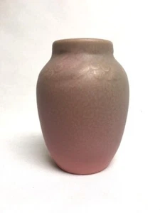 1923 Rookwood Art Pottery CHERRY Vase #2139 Mauve Matte Finish Mint 4 ¾” - Picture 1 of 6