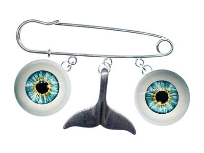 Broche broche cara ojos nariz miniblings pin bigote bigote Foto 1 de 4