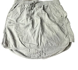 Gap Women's Gray Linen Blend Mini Skirt Size Medium - Picture 1 of 9