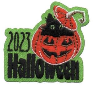 Girl Boy HALLOWEEN 2023 '23 Cat Patches Badge SCOUTS GUIDES Party Event Night