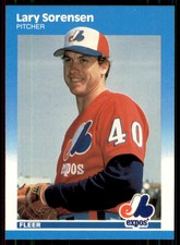 1987 Fleer Update Glossy Lary Sorensen Montreal Expos #U-111