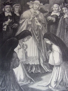1. Port Royal Original Lithograph Signed René Aubert 1954 - Picture 1 of 4