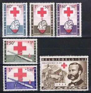 Belgie postfris 1959 MNH 1149-1154 - Rode Kruis / Red Cross - Imagen 1 de 1