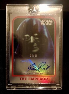 2022 Star Wars Signature Series THE EMPEROR Clive Revill Auto Green 25/25