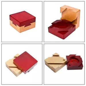 Secret Puzzle Box Brain Teaser Games Wooden Gift Hidden Favo· Z9C0 - Picture 1 of 10