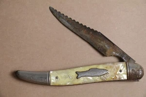 Vintage pocket knife Imperial Pr USA fishing Fish Pearl 1 blade Bottle Opener - Picture 1 of 5