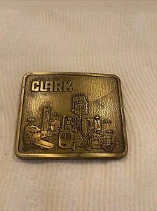 Clark Equipment Gürtelschnalle Shows 1930 1917 1923 1938 Equipment CD Hit USA - Bild 1 von 2