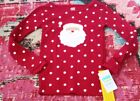 NEW NWT Child of Mine by Carters 5t Christmas holiday Santa Claus top shirt pj