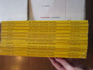 NATIONAL GEOGRAPHIC MAGAZINE LOT 12 ISSUES 1955 Complete Year Vintage Ads Coke - Picture 1 of 5