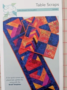 TABLE SCRAPS Quilt Pattern by Seams Like A Dream RUNNER AND PLACEMATS - Picture 1 of 3