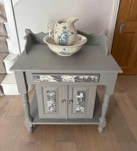 Victorian Upcycled Washstand - Picture 1 of 9