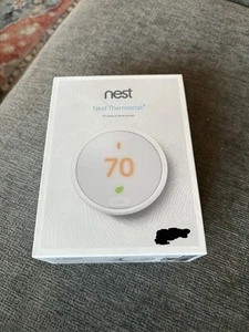Nest Thermostat E T4000ES Programmable Thermostat New-open Box . Not Used White - Picture 1 of 5