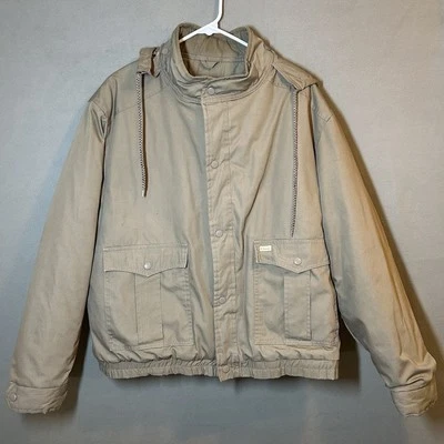 Chaqueta De Colección Christian Dior Capucha Oculta Cremallera/Colcha a Presión Forrada Adulto 46R Gris Foto 1 de 4