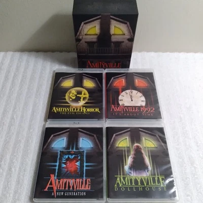 Amityville: The Cursed Collection (Blu-ray Boxset, 2019) Rare OOP Please Read - Image 1 of 4