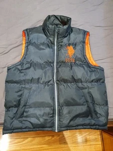 U.S. Polo Assn Sleeveless Puffer Jacket Mens M - VGC - Picture 1 of 10