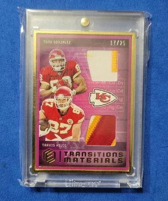 Elememts 2018 parche doble dorado #17/25 Travis Kelce Tony Gonzalez  Foto 1 de 2