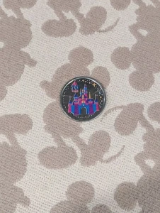 Disney Resort Disneyland 70 Anniversary Color Medallion - Sleeping Beauty Castle - Picture 1 of 2