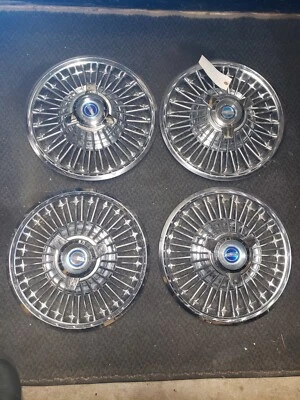 1964 1965 FORD MUSTANG 14" SPOKE SPINNER HUPCAP SET — 第 1/4 张图片