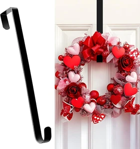 Wreath Hangers for Front Door, 12" Wreath Hanger Door Wreath Hook over the Door - Picture 1 of 12