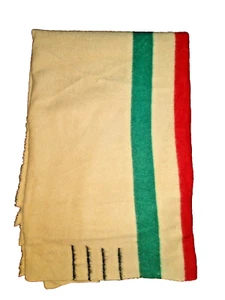 VTG Point Blanket Of England Guarantee Genuine Push Tact & Principle 86"x69" - Picture 1 of 10