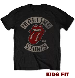 T-SHIRT ROLLING STONES tour ufficiale 78 bambini ragazzi ragazze maglietta rock con licenza NUOVA - Foto 1 di 8