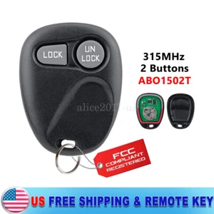 For 1997 1998 1999 Chevrolet Silverado Car Remote Key Fob 2 Button ABO1502T - Picture 1 of 7