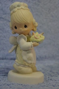 Precious Moments #E-7157 There Is Joy In Serving Jesus - MINT - Picture 1 of 5