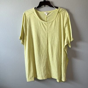Terra & Sky Step Hem Short Sleeve Shirt Size 4X - Picture 1 of 1