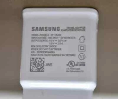 Samsung EP-TA200 15W Fast Charge Wall Home Charger +USB-C Cable (3ft) - White - Image 1 of 4