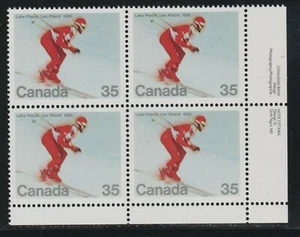 1980 Canada SC# 848 LR - Winter Olympics - Plate Block M-NH Lot # 2948d - Picture 1 of 1