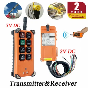 12-24V Industrial Transmitter&Receiver Hoist Crane Radio Wireless Remote Control - Picture 1 of 8