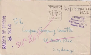Segunda Guerra Mundial Australia 1940 Cubierta Civil Internee 'Campamento 8 Comando Oriental' en Hay - Imagen 1 de 3