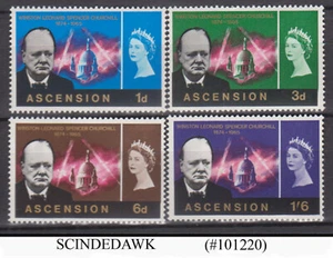 ASCENSION - 1966 CHURCHILL MEMORIAL ISSUE SCOTT#96-99 4V MNH - Picture 1 of 1