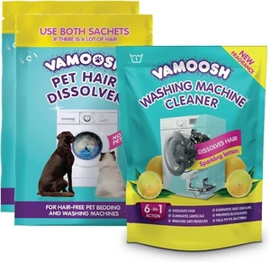 Pet Hair Dissolver and Washing Machine Cleaner Bundle Pack - Picture 1 of 7