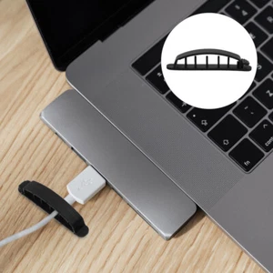 12 PCS Multifunctional Cable Fixing Device Desktop Management Clips - Afbeelding 1 van 12