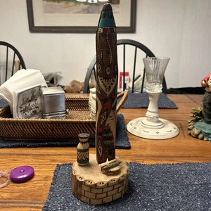 Navajo Carved Shalako Style Kachina Doll by Yazzie 14 Inch Beautiful Detail - Picture 1 of 14
