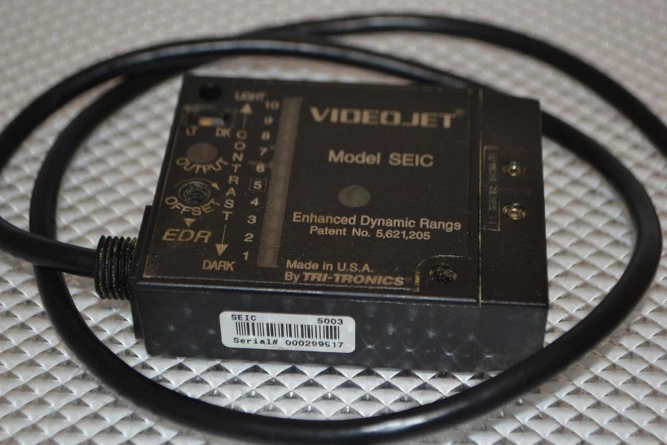ONE USED TRI-TRONICS VIDEOJET FIBEROPTIC SENSOR SEIC . - Image 1 of 1