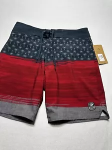 NWT Travis Mathew Men's 30 Murica Fun Boardshorts USA America New Shorts - Picture 1 of 12