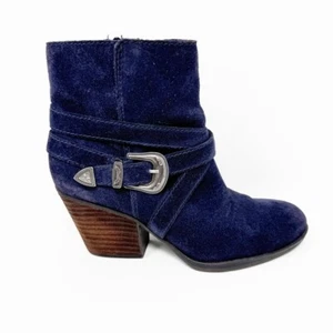 Zodiac Damen-Bootie dunkelmarine Wildleder Western-Western-Reißverschluss, Größe 7 - Bild 1 von 13