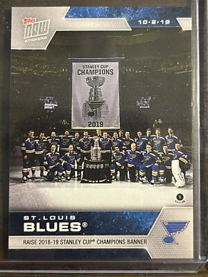 2019-20 Topps Now NHL Sticker #1 St. Louis Blues - Image 1 of 2