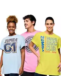 ZUMBA Victory Unisex T-Shirt + KOSTENLOSER VERSAND! 1 Größe wählbar hellblau, Z grün oder rosa - Bild 1 von 6