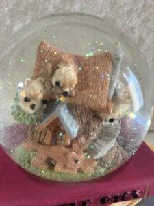 Disney's Three Little Pigs ~ Mother Goose- Humpty Dumpty Book ~ Music Snow Globe - Picture 1 of 7