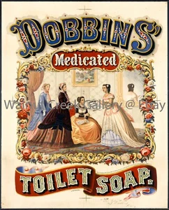 Crate Label Fine Art Print, Soap, approx 10.8"x 13.4" 13056 - Picture 1 of 1
