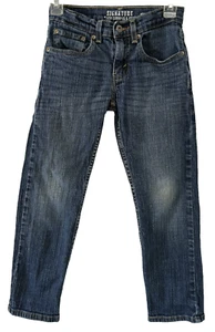 Levi Strauss Girl's Signature Athletic Denim Jean Pants Dark Size 10 - Picture 1 of 12