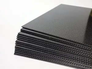 USA MADE CARBON FIBER 3K PLAIN WEAVE PANELS / SHEETS - 1.5-3mm Thick -FULL GLOSS - Picture 1 of 26