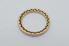 Pandora 14K Yellow Gold Classic Hearts Stackable Band Ring - Size 6.75 5555A *
